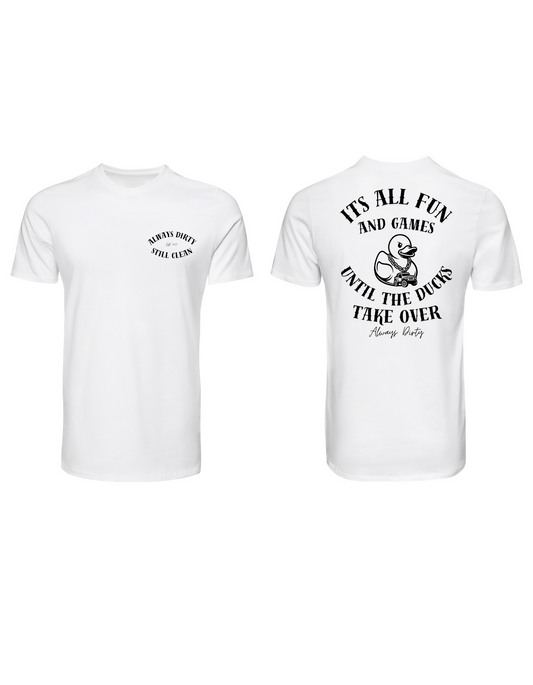 Always Dirty "Ducks Take Over" Jeep Duck Shirt – Offroad & Jeep Life Tee
