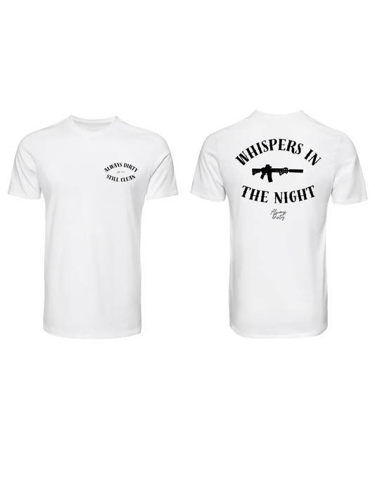 Whispers in the Night Mk18 Rifle Shirt – Always Dirty Tactical Graphic Tee